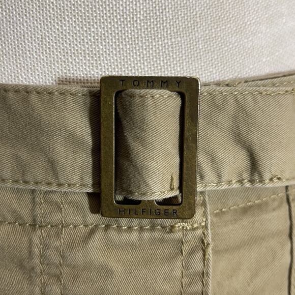 Tommy Hilfiger Button Down Skirt preppy Y2K with belt khaki - Picture 5 of 13